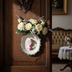 Vintage Florence Ceramics Gibson Girl Wall Plaque